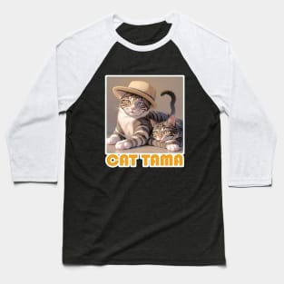 Cat Tama,Tama Super Station Master Baseball T-Shirt